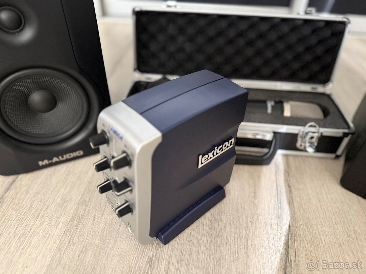 Štúdiové monitory M Audio BX5, Zvuková karta, Mikrofón - 3