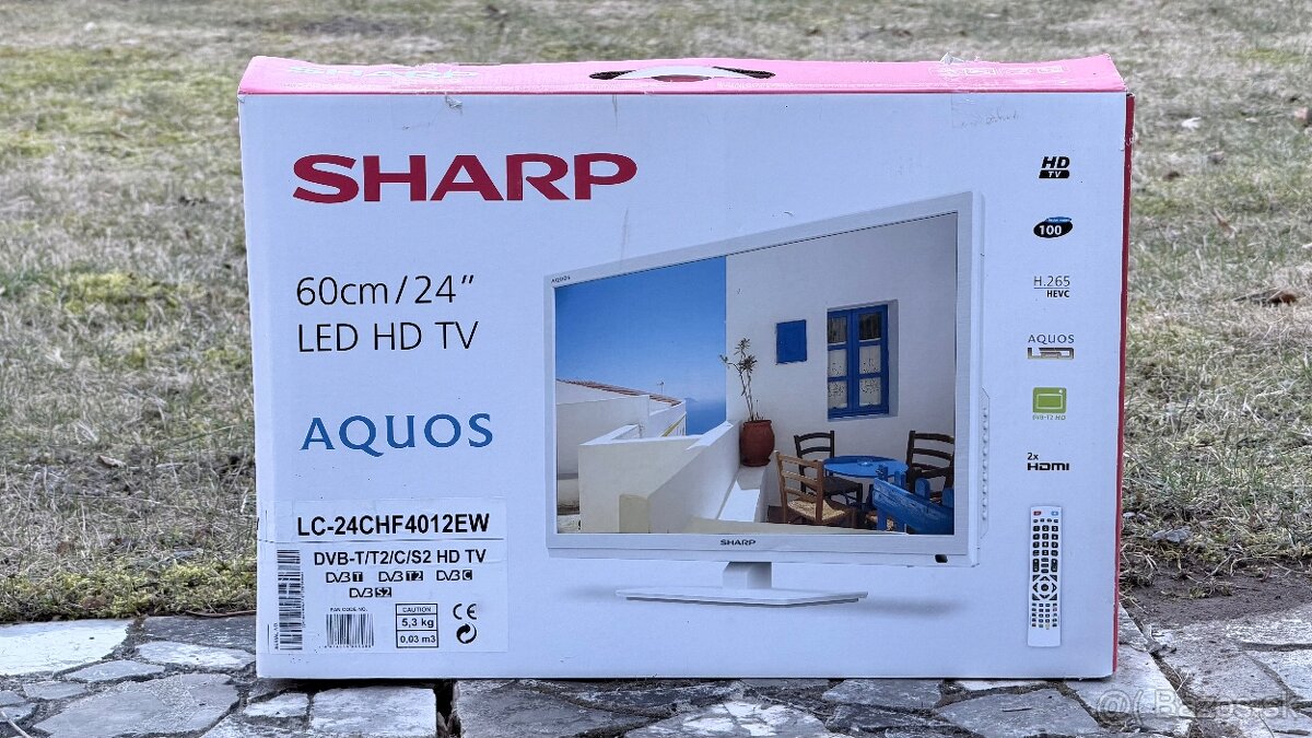 SHARP LED televízor 60cm uhlopriečka - BIELY - 3