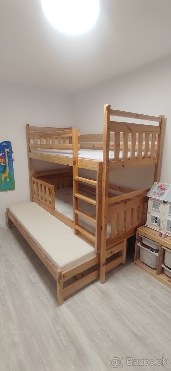 Poschodová posteľ s prísteľkou a šuflíkmi Wilsondo Petra 5 - 3