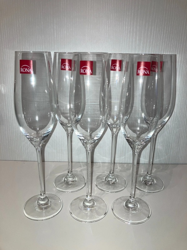 Nove nepouzite 6 ks pohare na sekt, proseco, flauta - 3