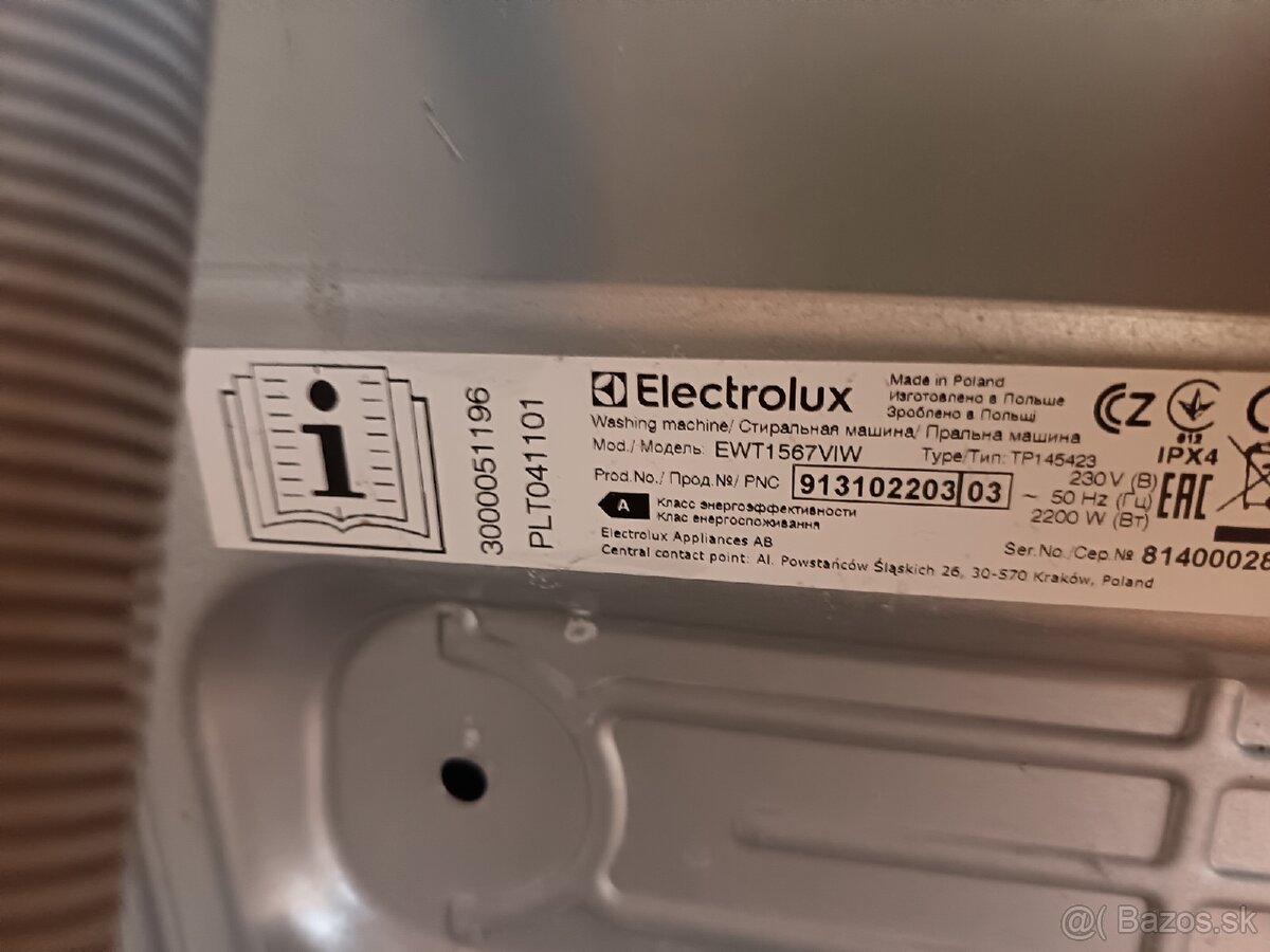 Parná práčka Electrolux s dovozom v bratislave - 3
