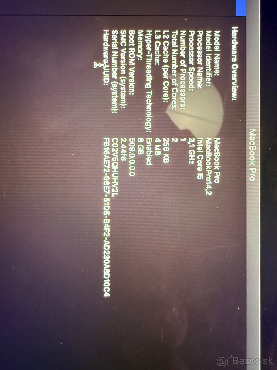 MacBook Pro 13” 2017 i5 / 256GB SSD – funkčný, lacno - 3