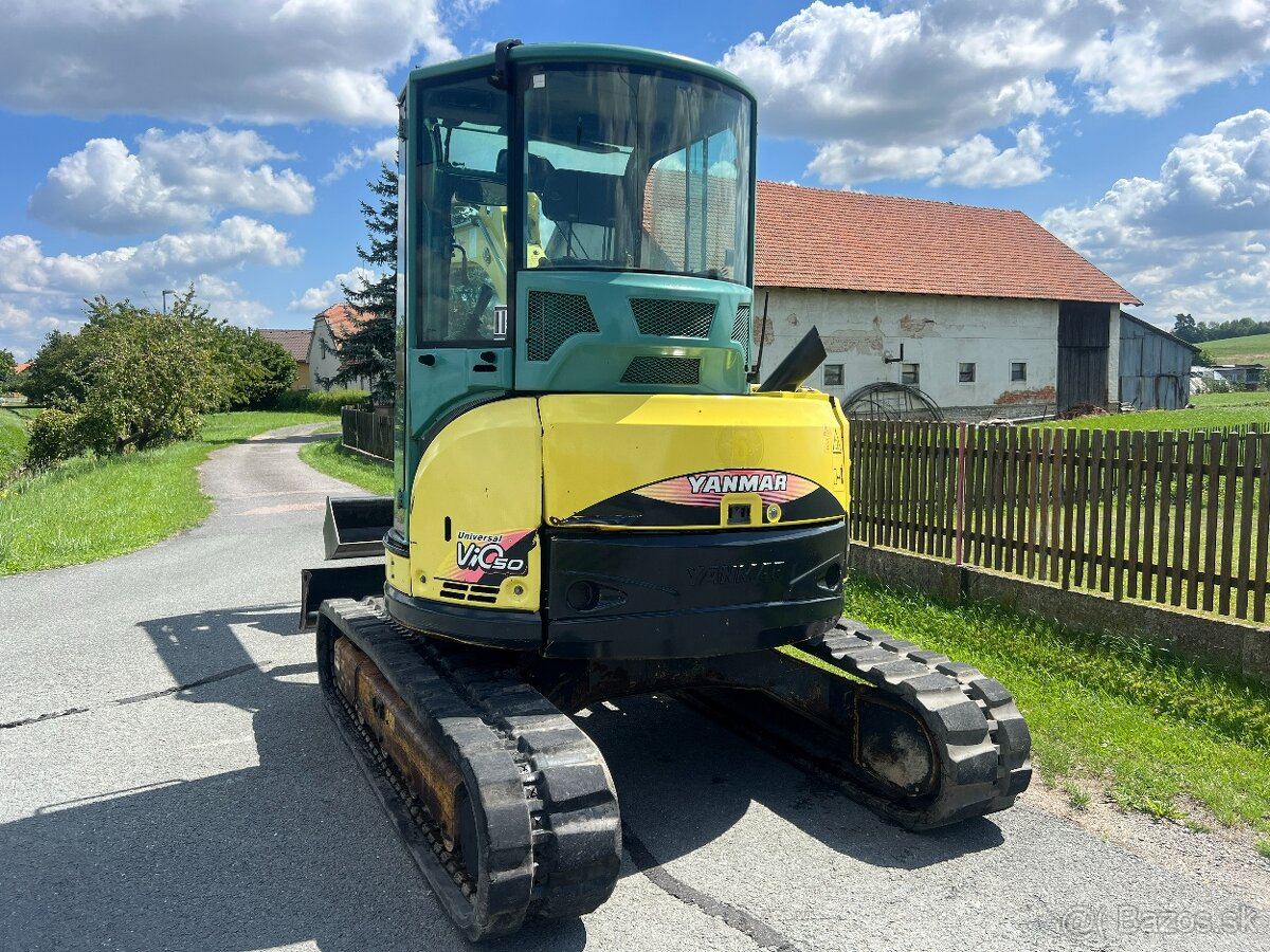 Mini bagr Yanmar VIO 50 bez přesahu zádě - 3