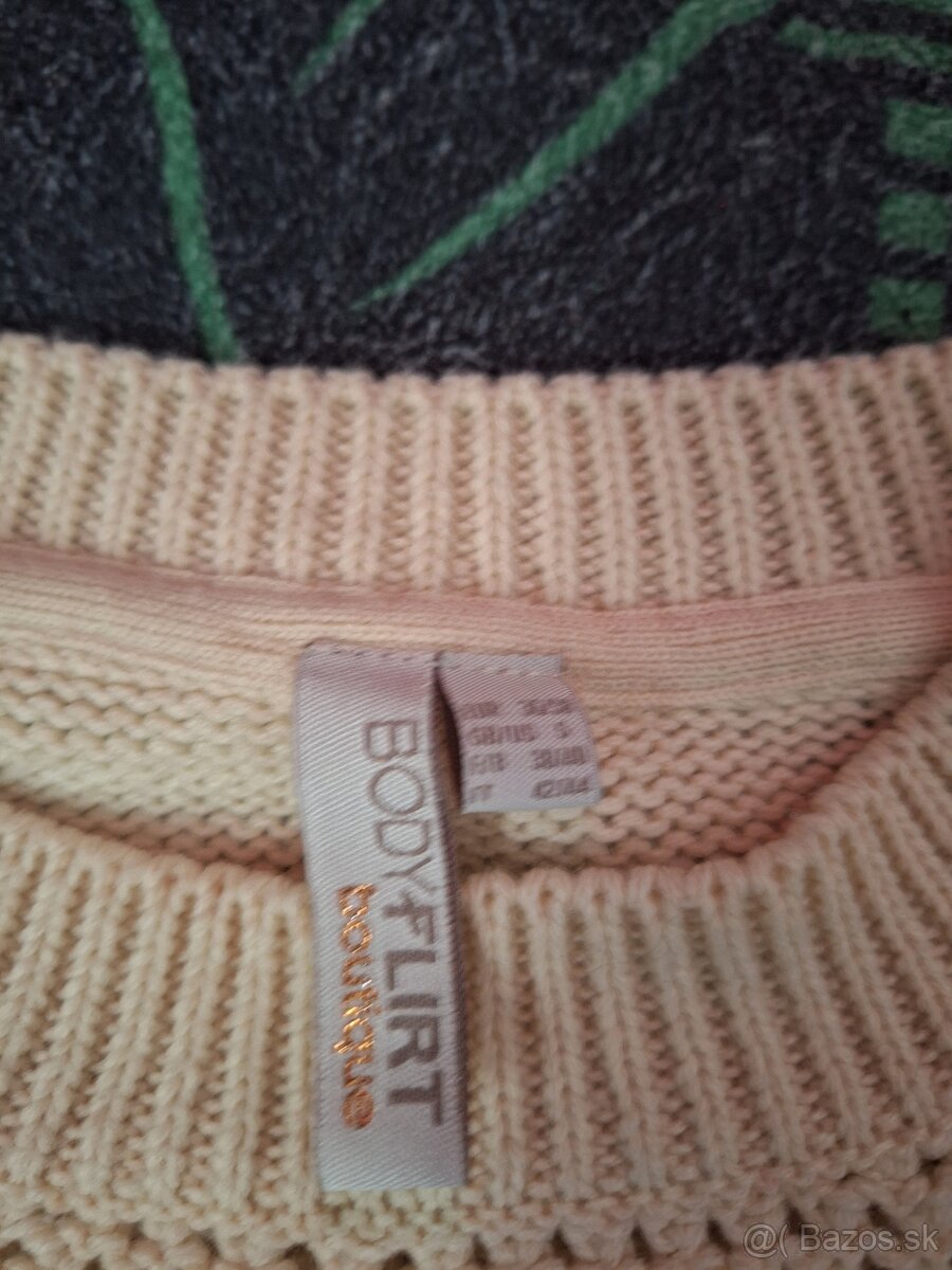 Smotanové svetrove šaty - 3