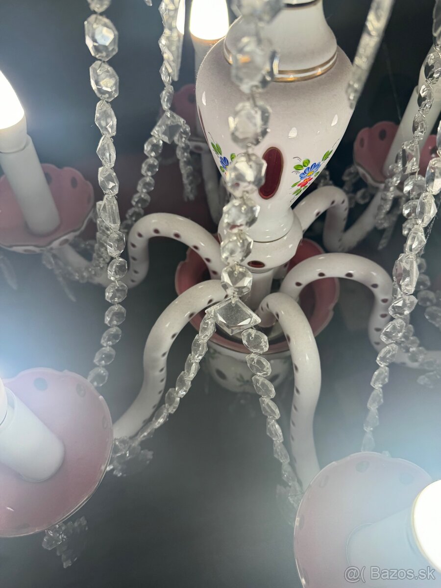 Emailový krištáľový luster - 3