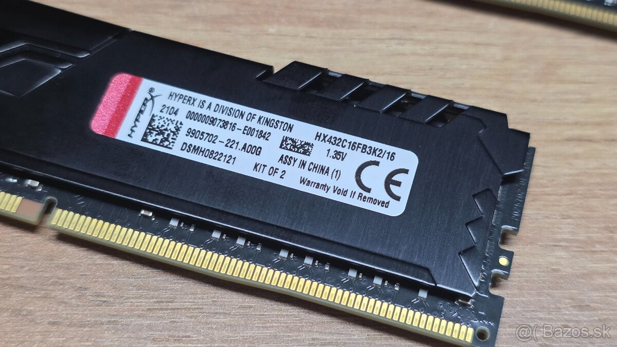 RAM DDR4 Kingston HyperX 16GB 3200Mhz - 3