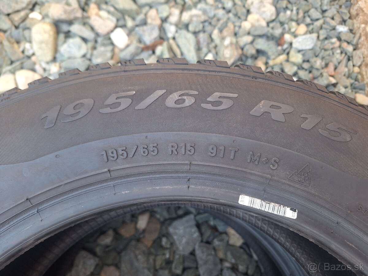 195/65 r15 PIRELLI celoročné/ zimné 2ks - 3