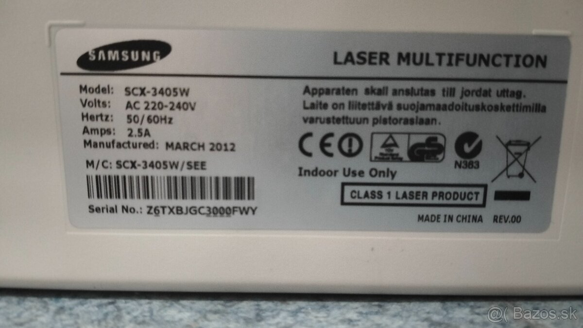 Samsung SCX 3405W - 3
