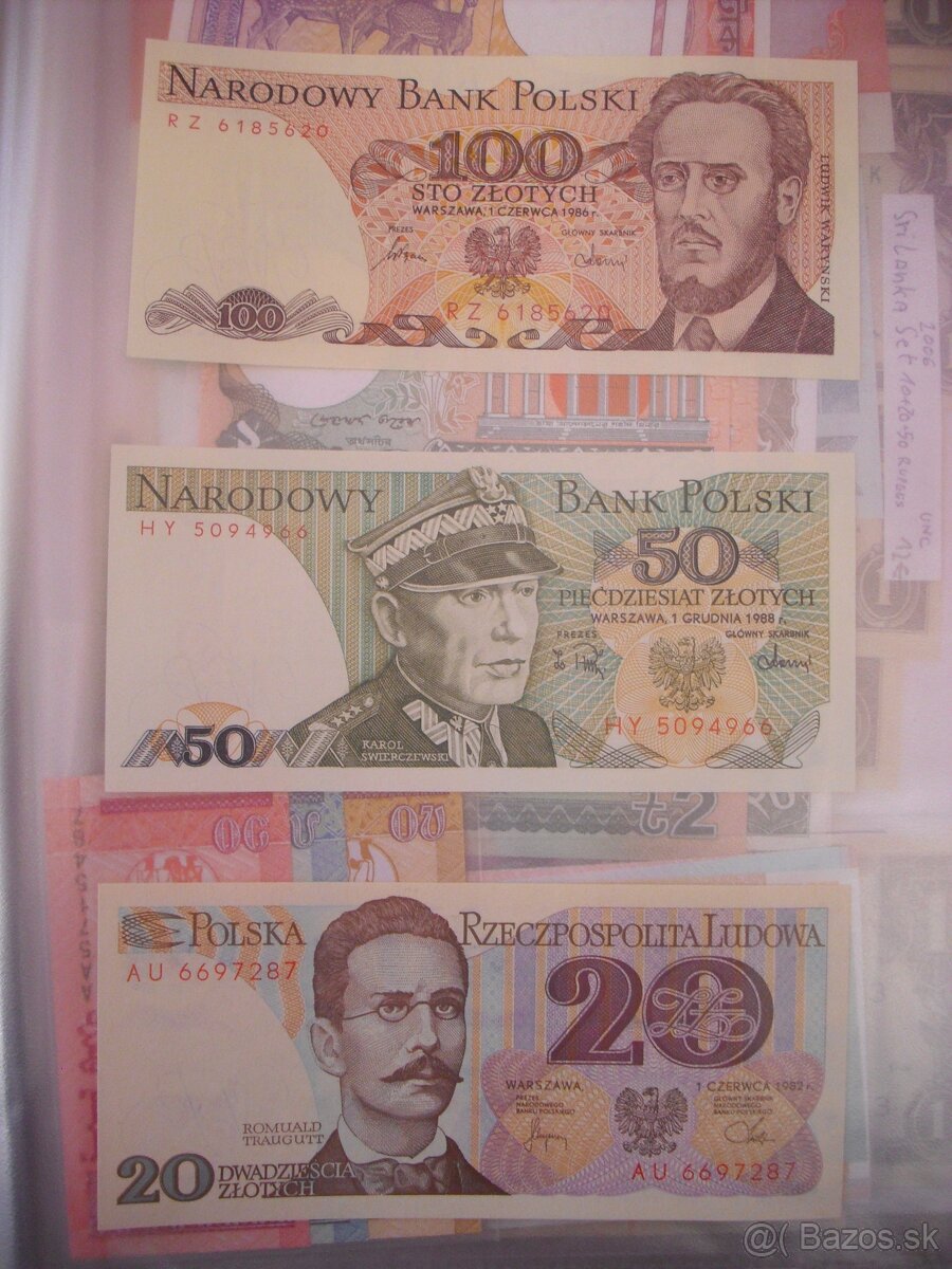 predam sety bankoviek UNC zberatelska kvalita zahranicie - 3