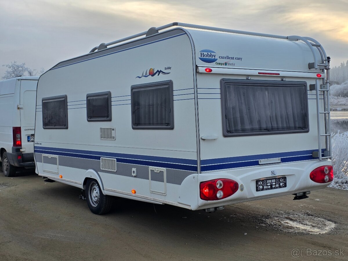 Obytny príves Hobby 495 - 2005 markiza, mover, nosic - 3