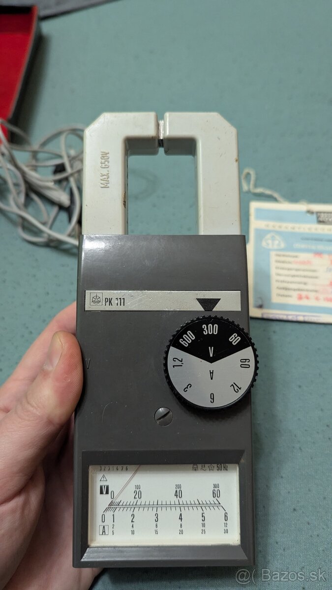 Kliešťový ampérmeter Metra Blansko PK 111 - 3