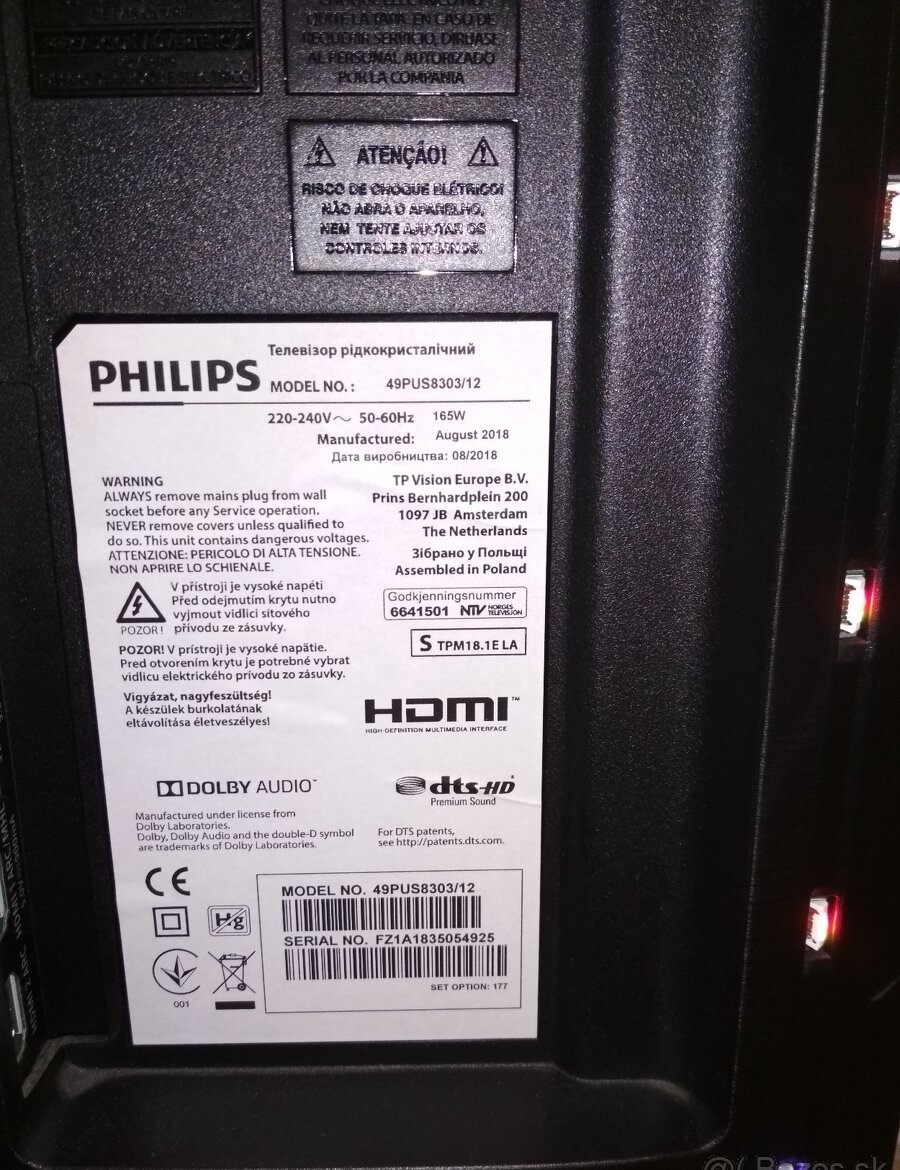 Televizor Philips 49PUS8303/12, PRASKNUTA OBRAZOVKA - 3