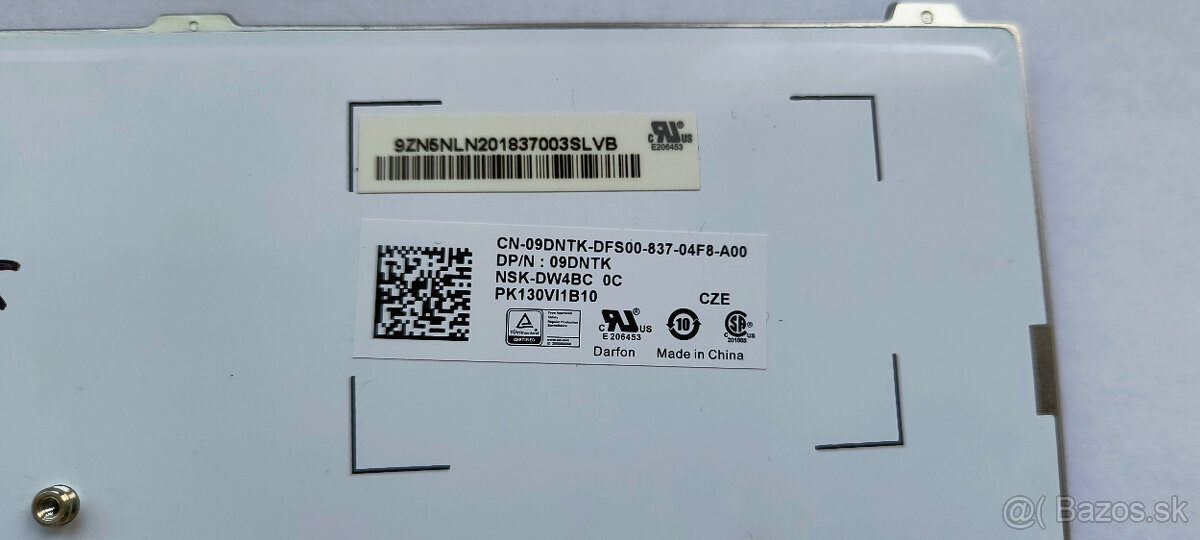 Klávesnica Dell 09DNTK CZ / Podsvietená - 3