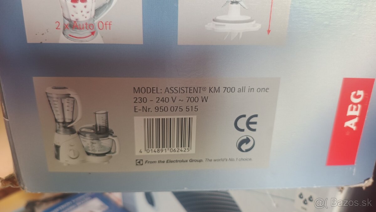 Multifinkcny mixer AEG KM 700 all in one(nepouzity) - 3