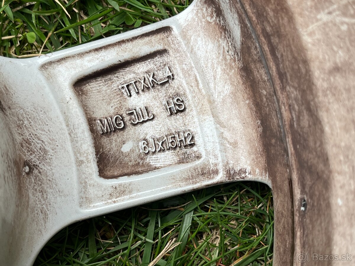 R15 hliníkové disky Dezent rozteč 4x108 6x15 ET25 - 3