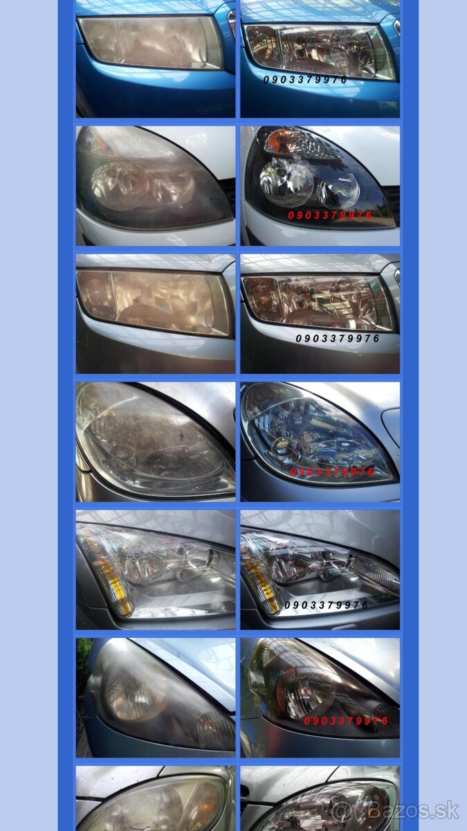 Leštenie, Renovácia svetiel - 3