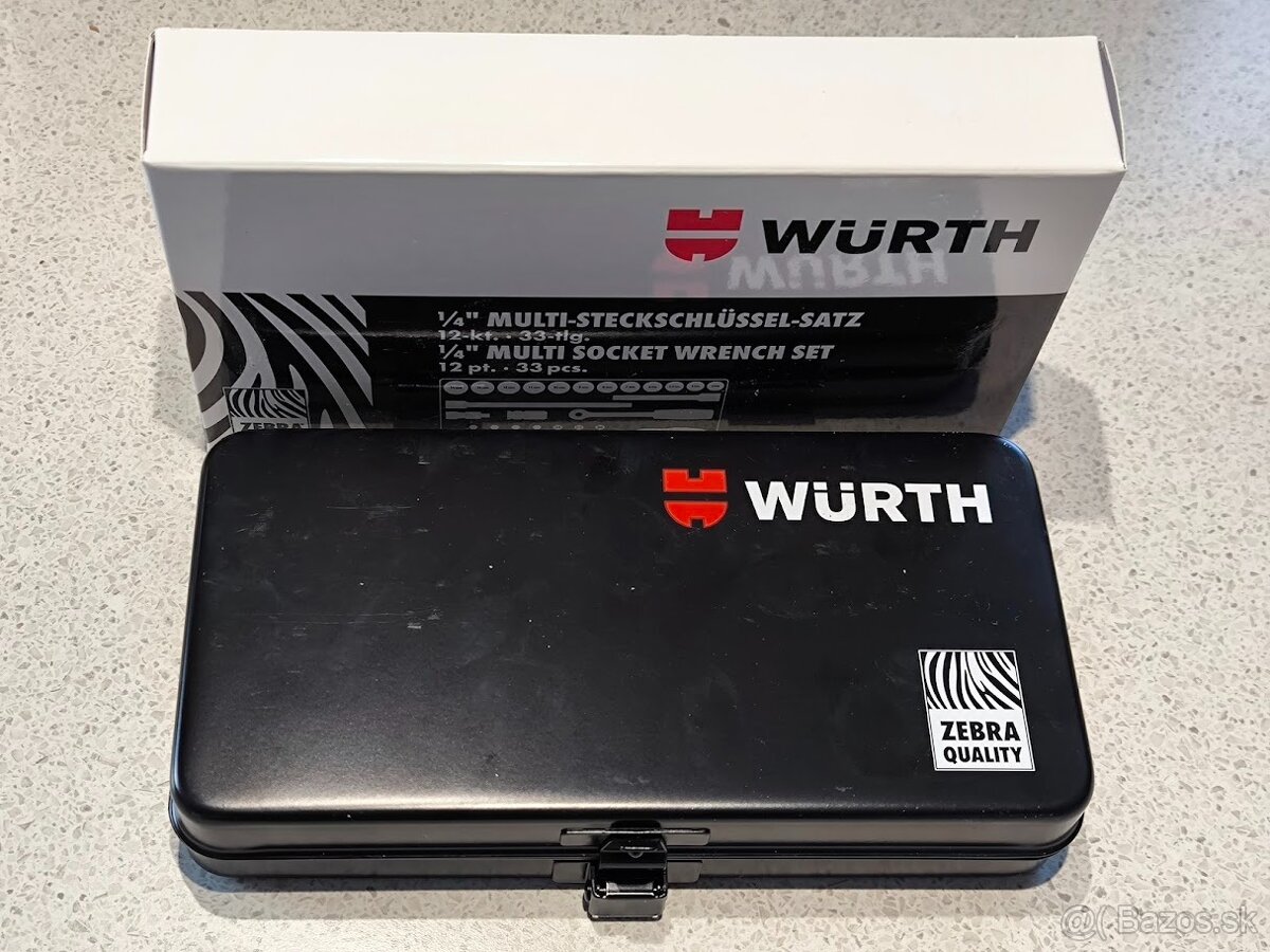 Würth 1/4" Multi Socket Wrench Set – 33 ks - 3