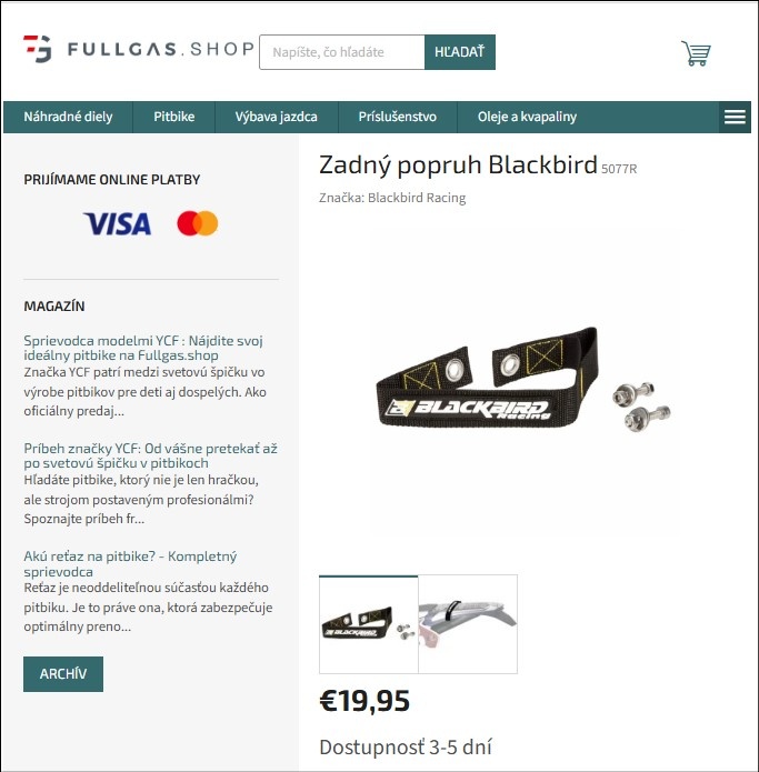 Zadný popruh Blackbird - 3