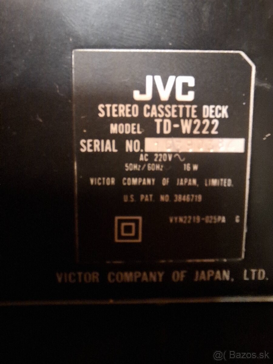 JVC TD W 222 - 3