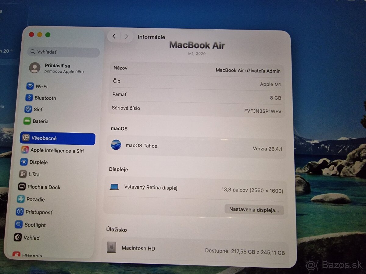🍏 MacBook Air M1 - 8GB RAM / 256GB SSD - 3