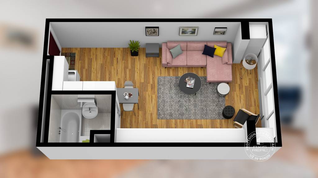 AXIS REAL | Pekná štýlová garsónka, PIVNICA, BA I SM, Slávič - 3