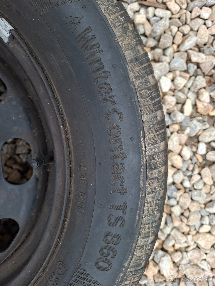 Predám zimne pneu na diskoch 195/65 r 15 - 3