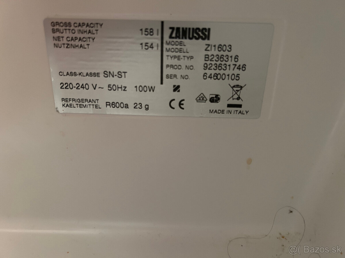 Chladnička ZANUSSI ZI 1603 - 3