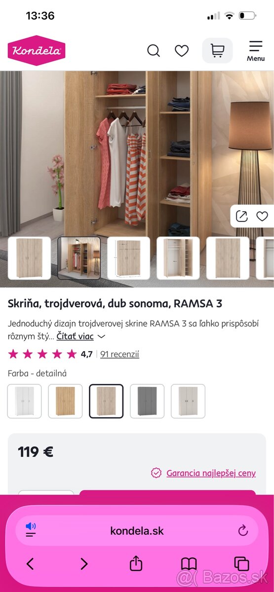 Zabalená nová skriňa - 3