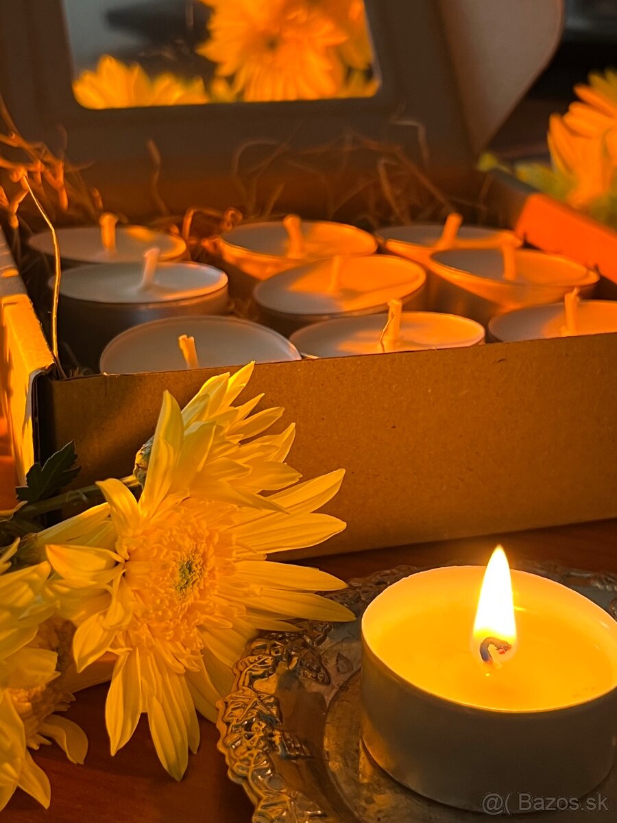 Čajové sviečky zo sójového vosku (darčekové balenie) - 3