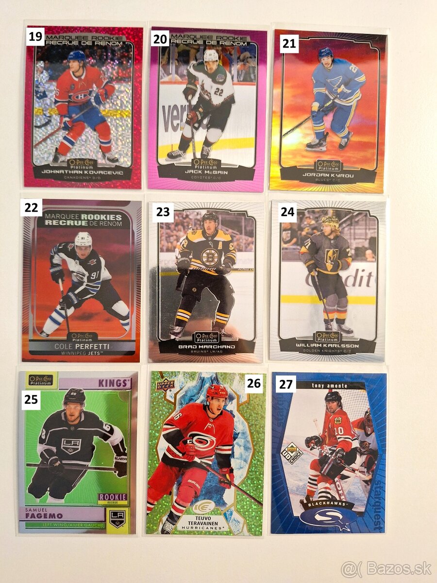 Hokejové kartičky Mix NHL + Slováci - 3