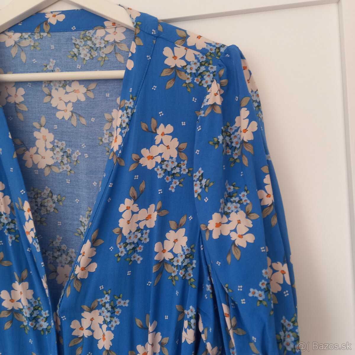 Modré letné šaty, veľ. 42, zn. Vivance - 3