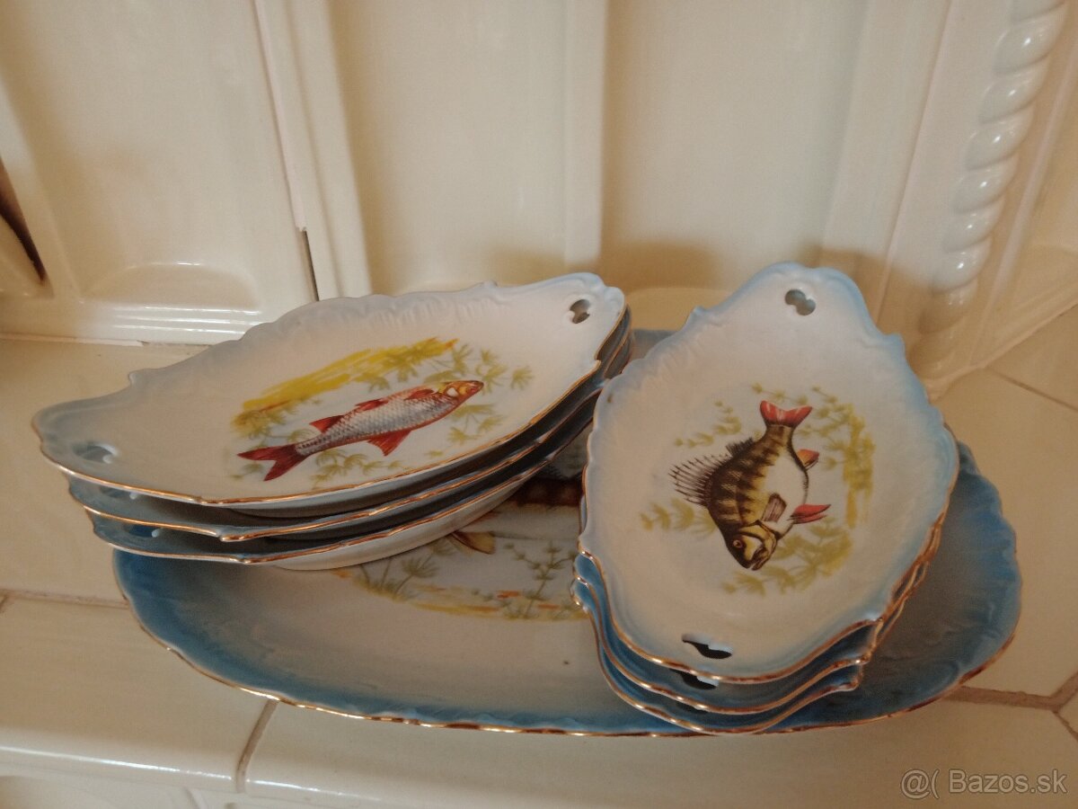 Porcelánový servis na ryby - 3