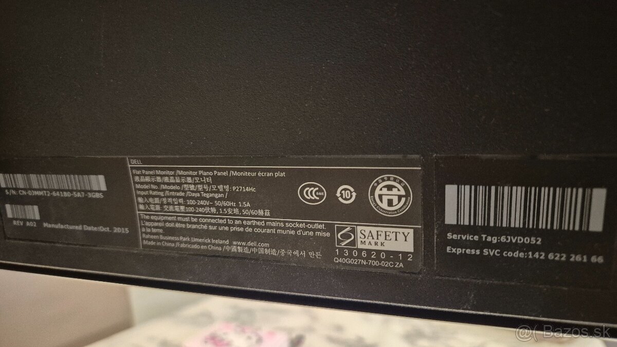 Predám monitory Dell P2714Hc (2 kusy) - 3