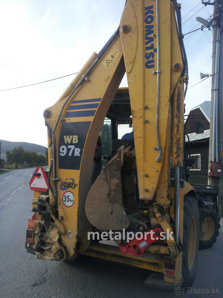 Rýchloupínač Miller na Komatsu WB93 - 3