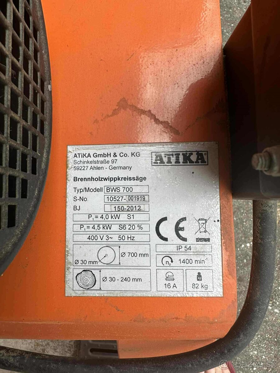 PREDÁM cirkulárku atika bws 700 - 3
