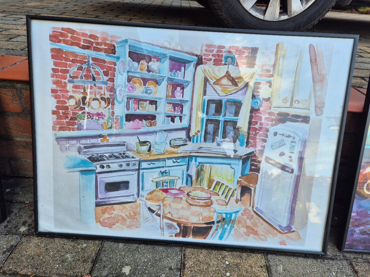 4x tlacene obrazy Friends, serial priatelia v rame - 3