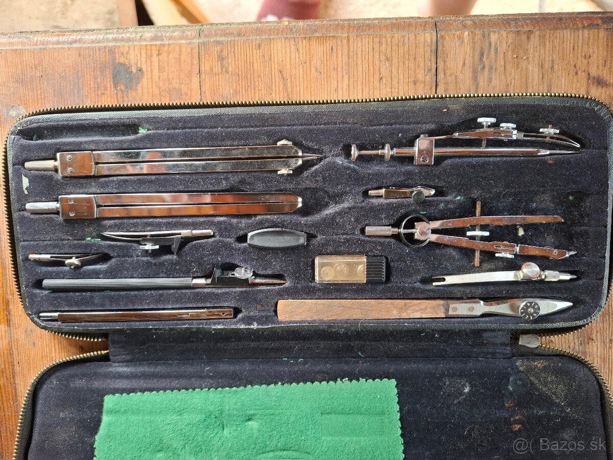 Predám starú súpravu kružidiel KIN Precision Chrom 24 € - 3