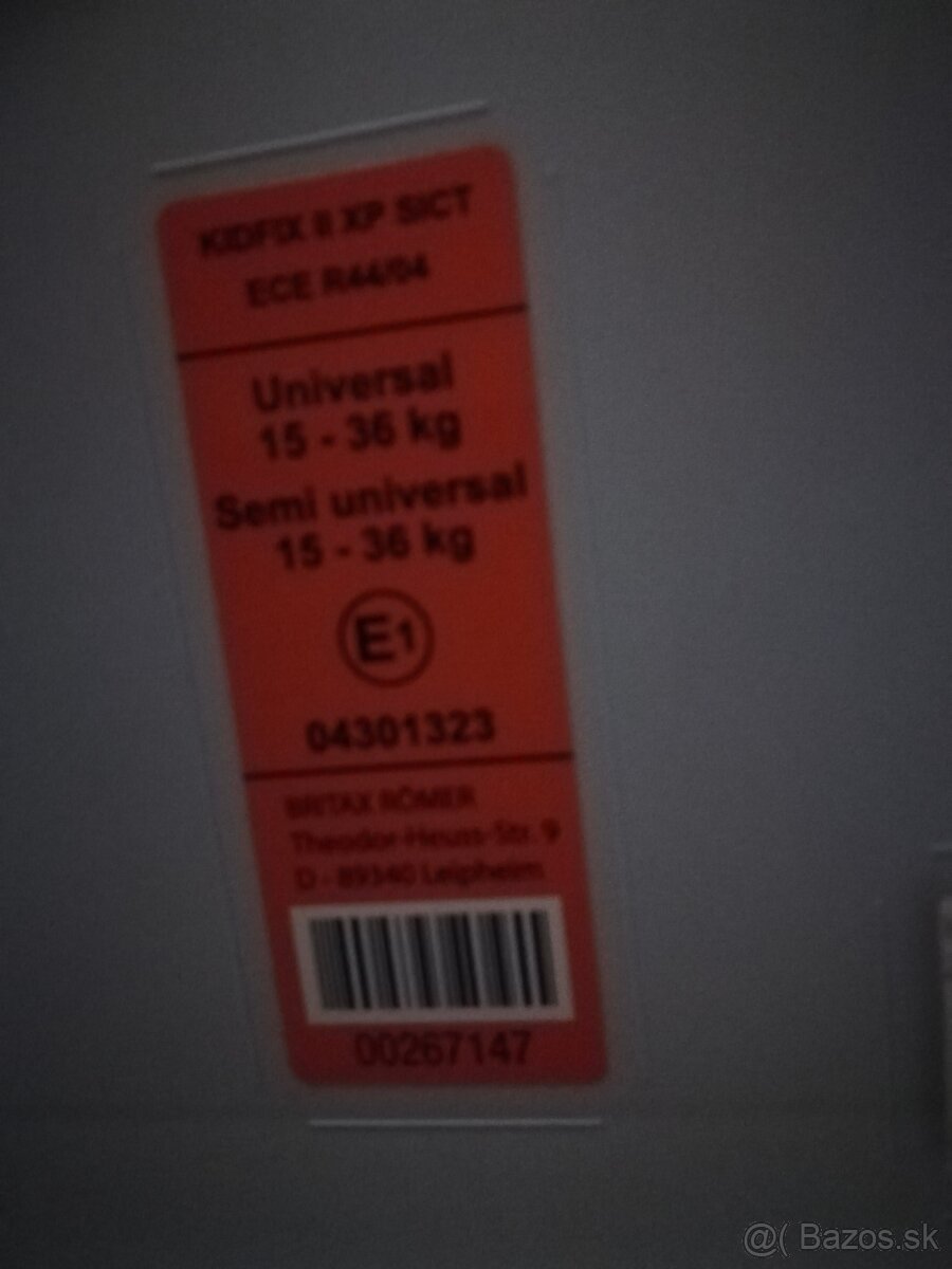 Autosedačka Britax Römer KIDFIX XP 15-36 kg - 3