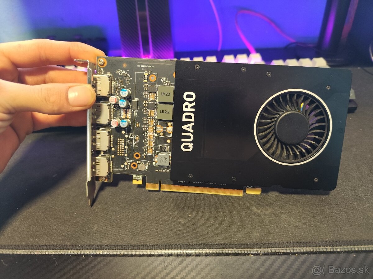 Grafická karta NVIDIA QUADRO P2000 5GB 160BIT GDDR5 4X DP - 3