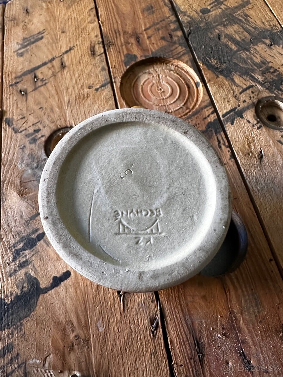 Vintage pivný krígeľ BECHYNĚ – PETRUV - 3