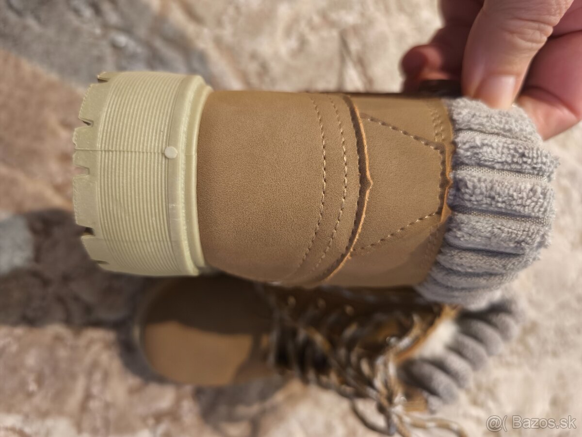 Zimné detské topánky s kožušinkou -NOVÉ - 3