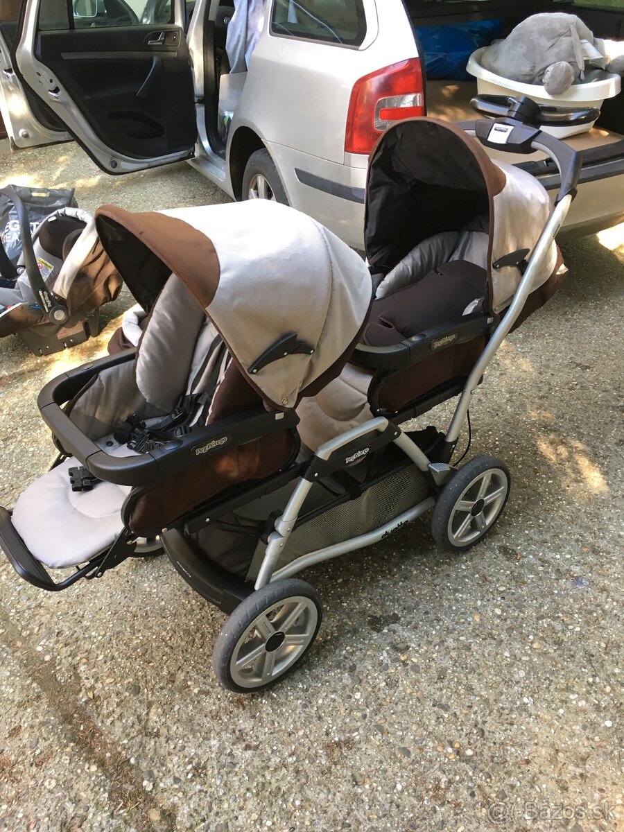 Kočík pre dvojičky Peg Perego - 3