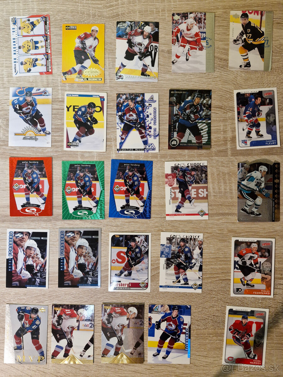 Peter Forsberg NHL kartičky - 3