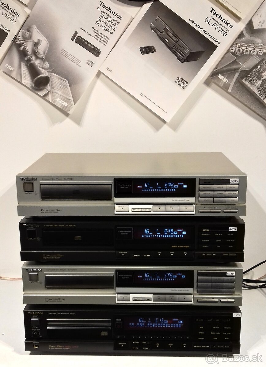Seria CD prehravac TECHNICS CD1 vzacne modely velky display - 3