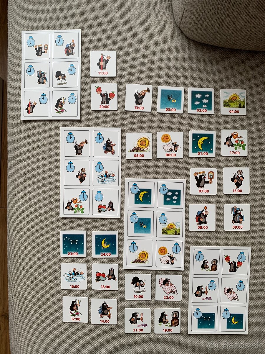 Hry: Hra Krtko a hodiny + Pexeso Zvieratká - 3