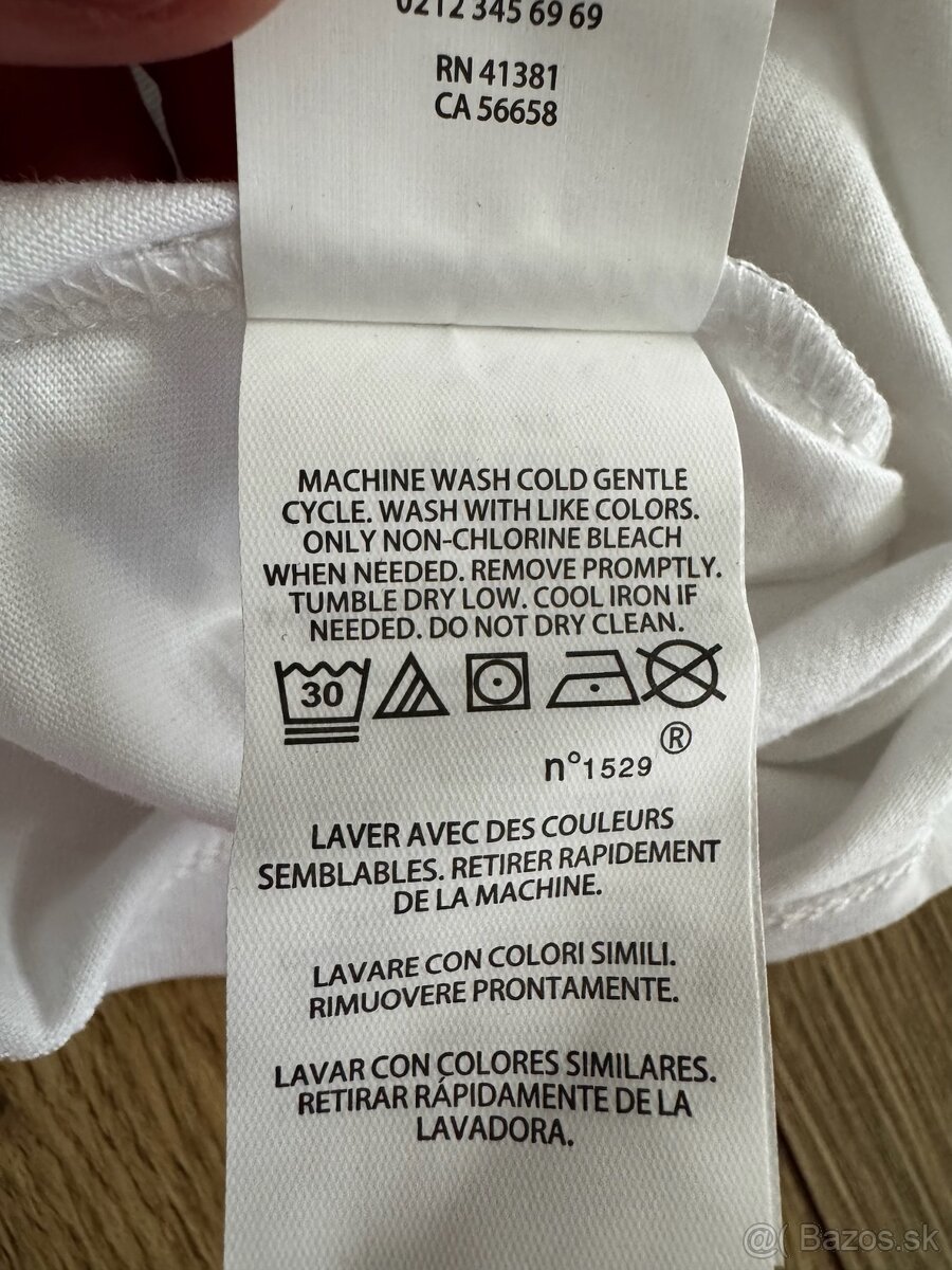 Tričko Ralph Lauren biele basic L - 3