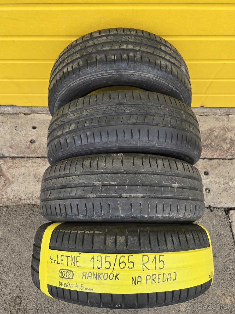 Predám 4x LETNÉ pneu 195/65 R15 - 3