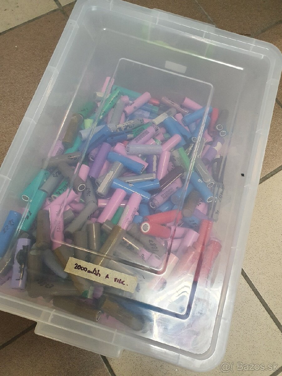 Predam použité batérie 18650 - 3