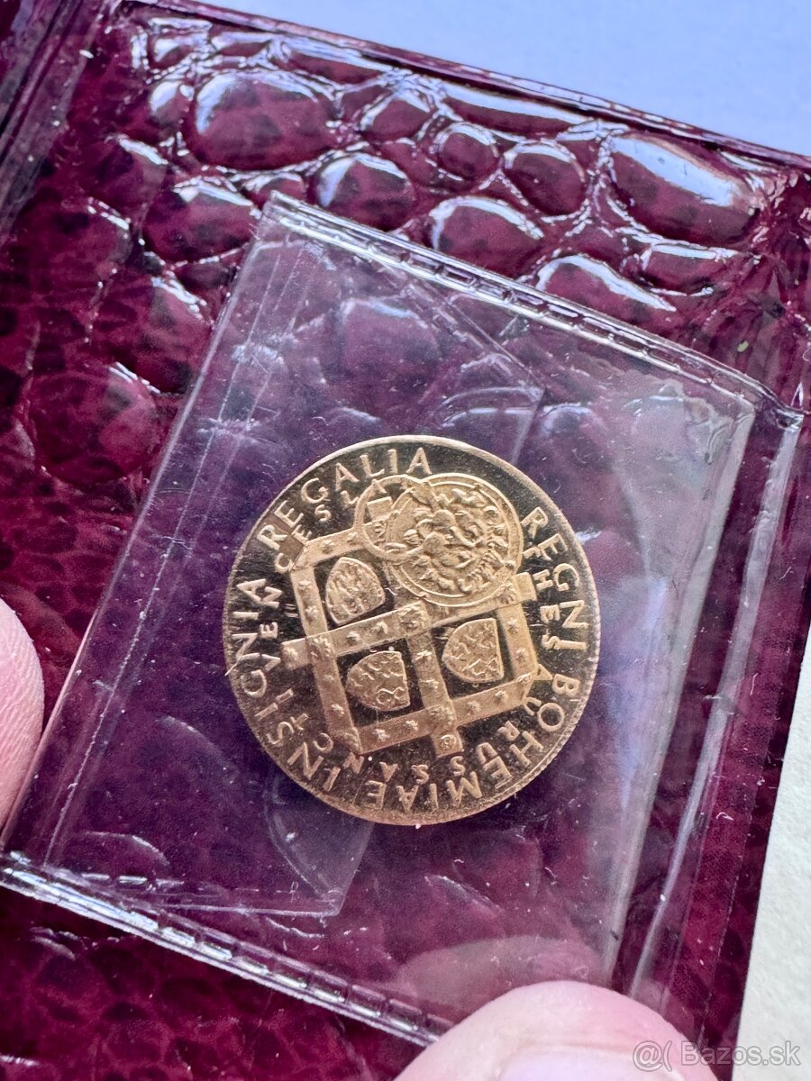 Zlatý dukát Korunovační klenoty - Artia 1972 - velmi vzácný - 3