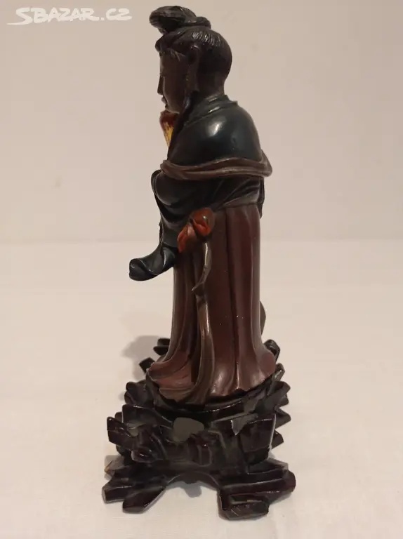 Starožitná soška z takeového dřeva - 3